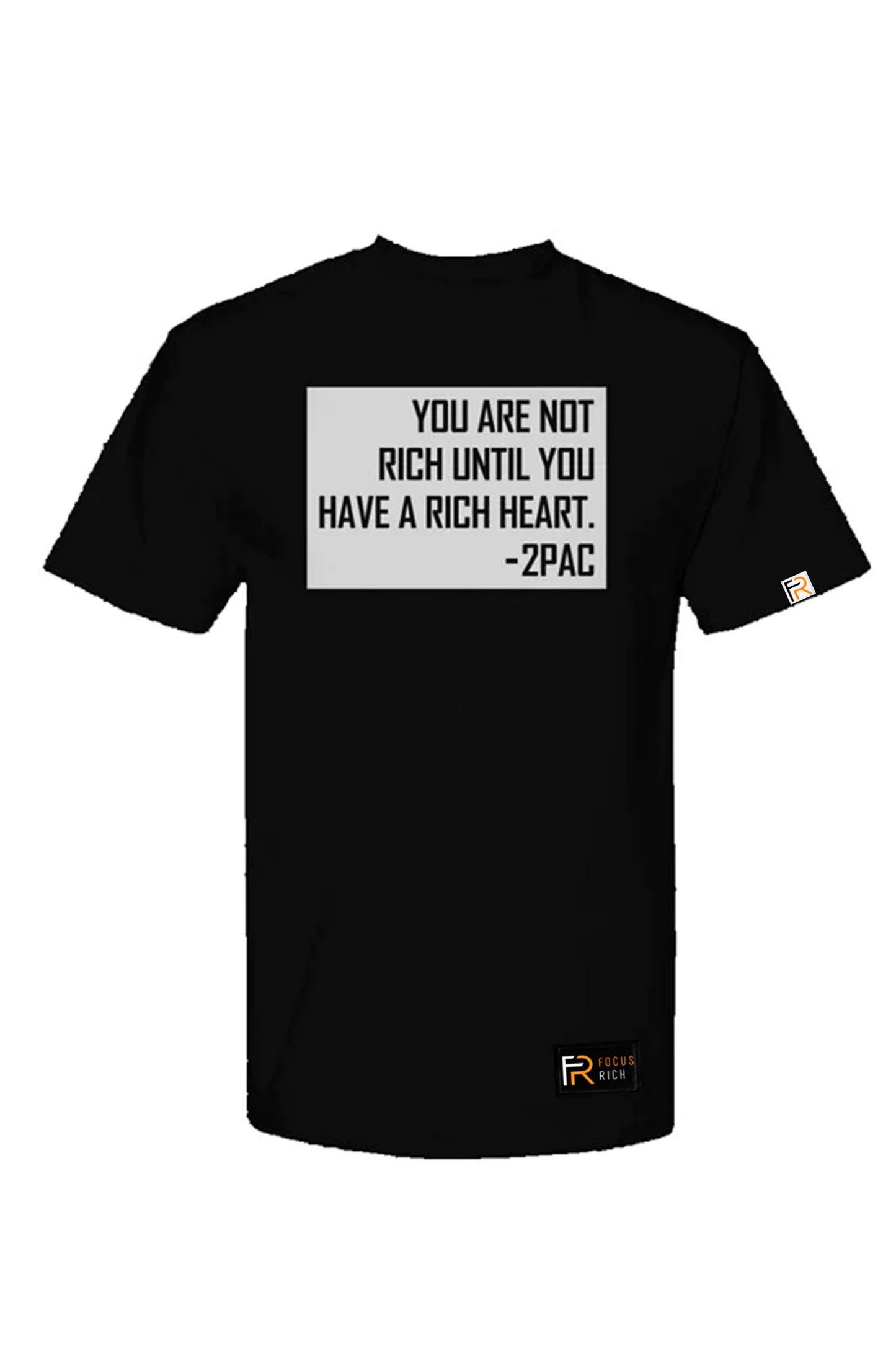 2PAC RICH HEART T-SHIRT (BLACK)