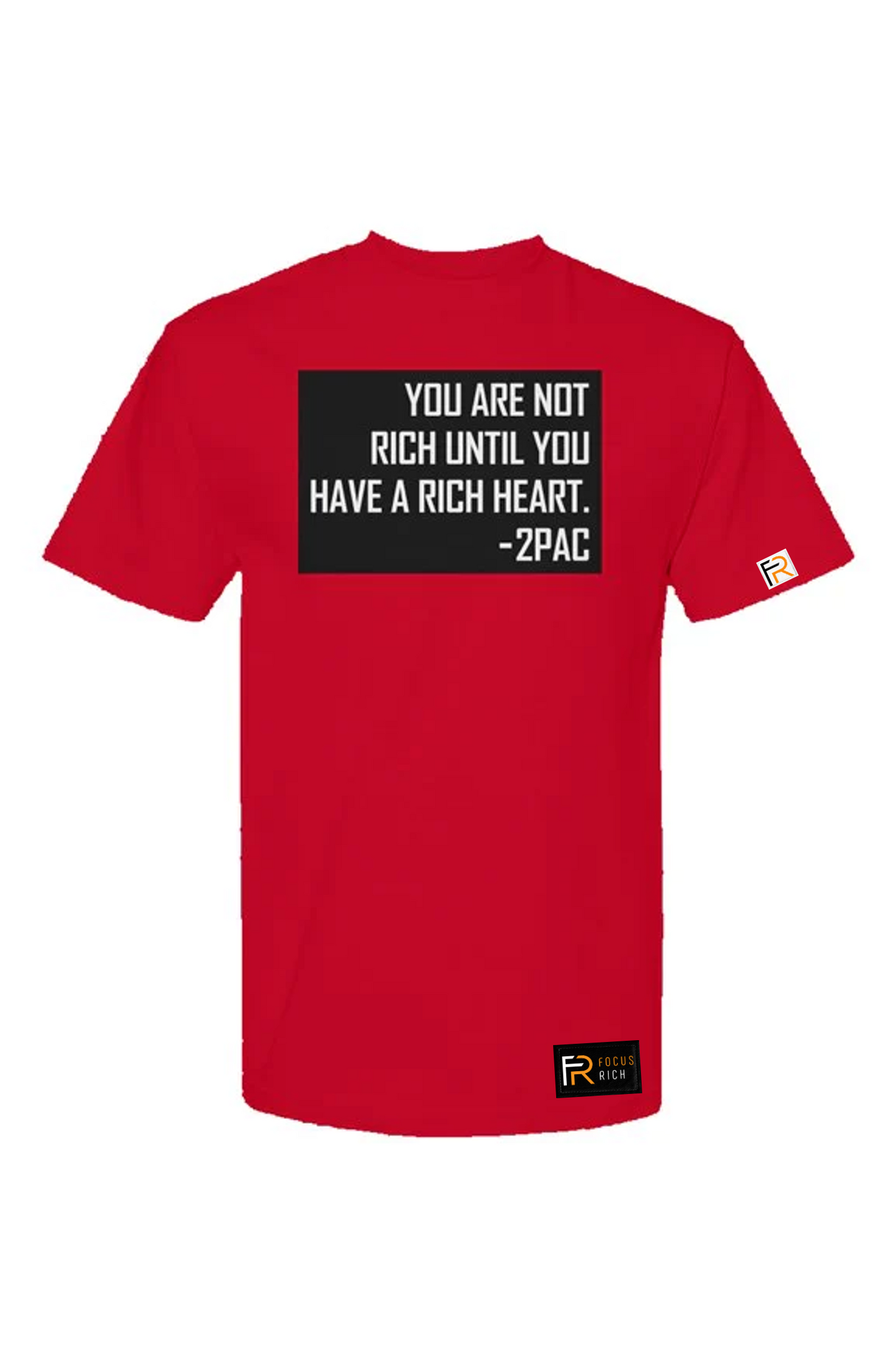 2PAC RICH HEART T-SHIRT (RED)