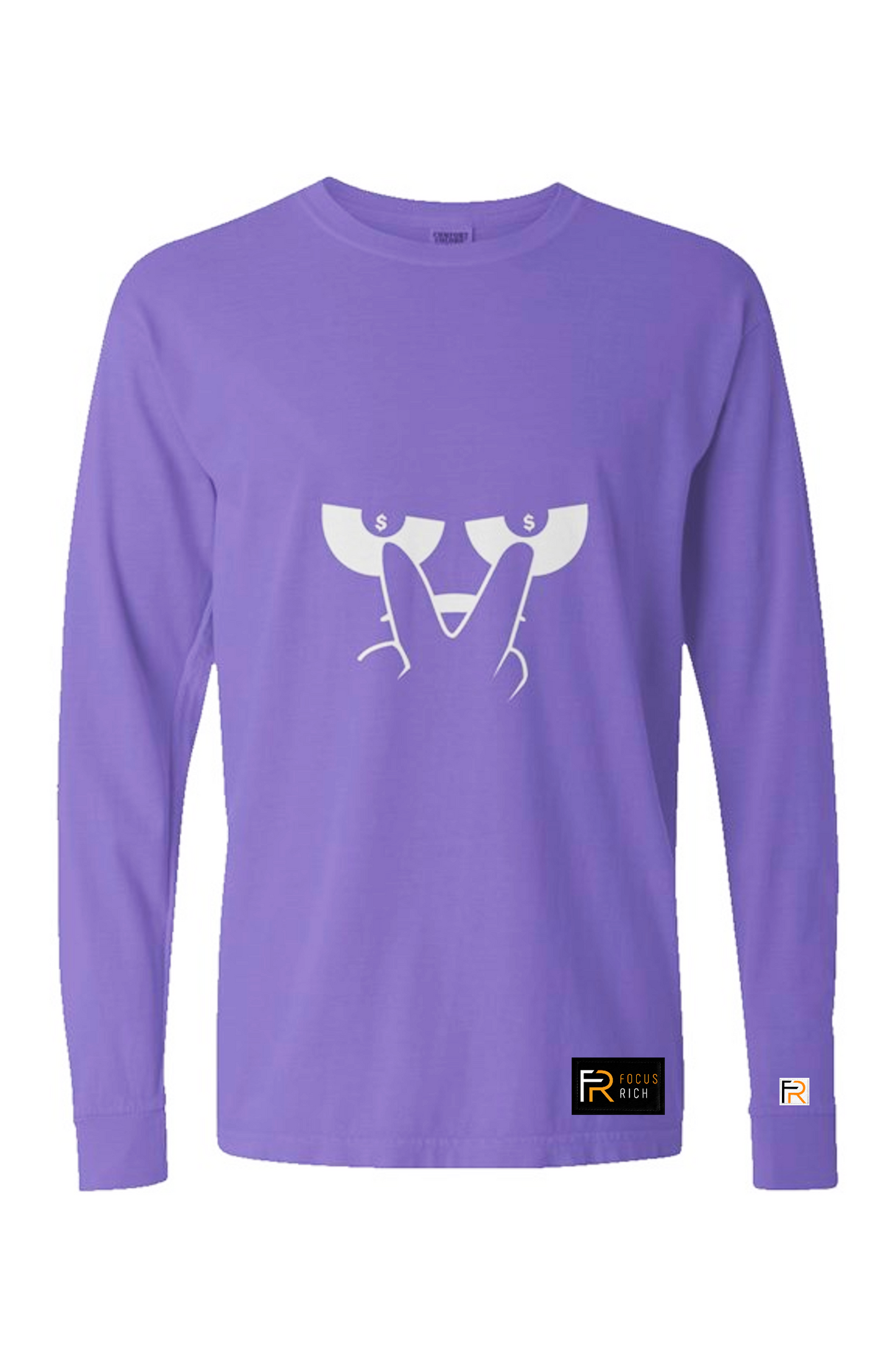 EYEZ ON THE PRIZE LONG SLEEVE T-SHIRT (PURPLE)