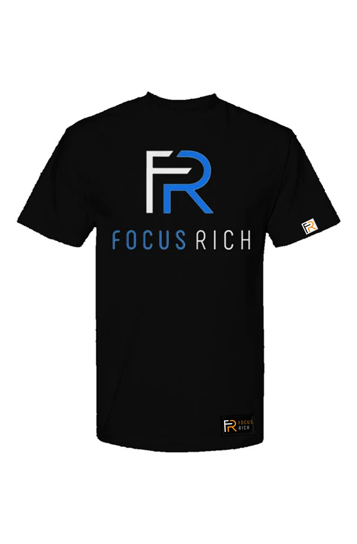 FOCUS RICH STACKED LOGO T-SHIRT (BLACK)