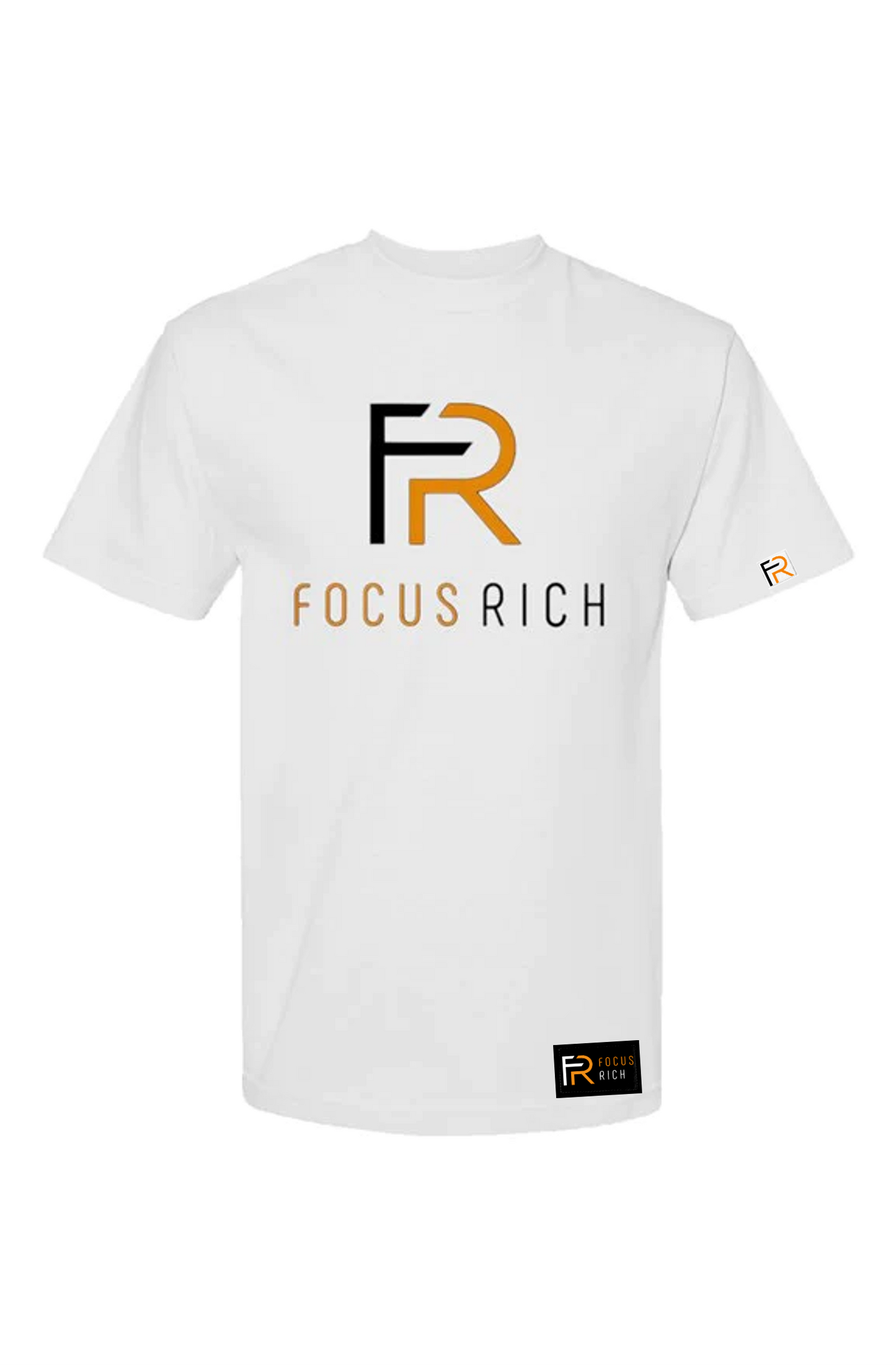FOCUS RICH STACKED LOGO T-SHIRT (WHITE)