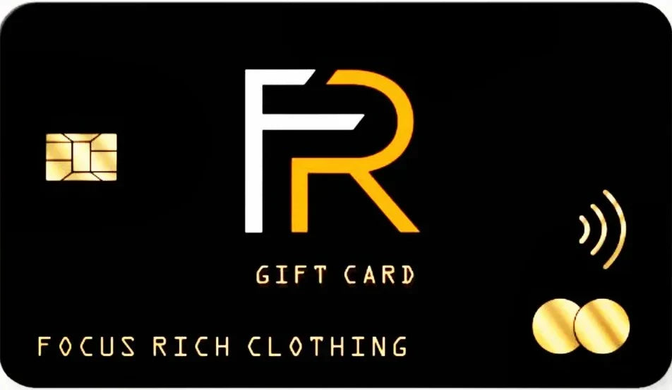 Focus Rich Clothing digital gift card – the perfect last-minute streetwear gift for any occasion