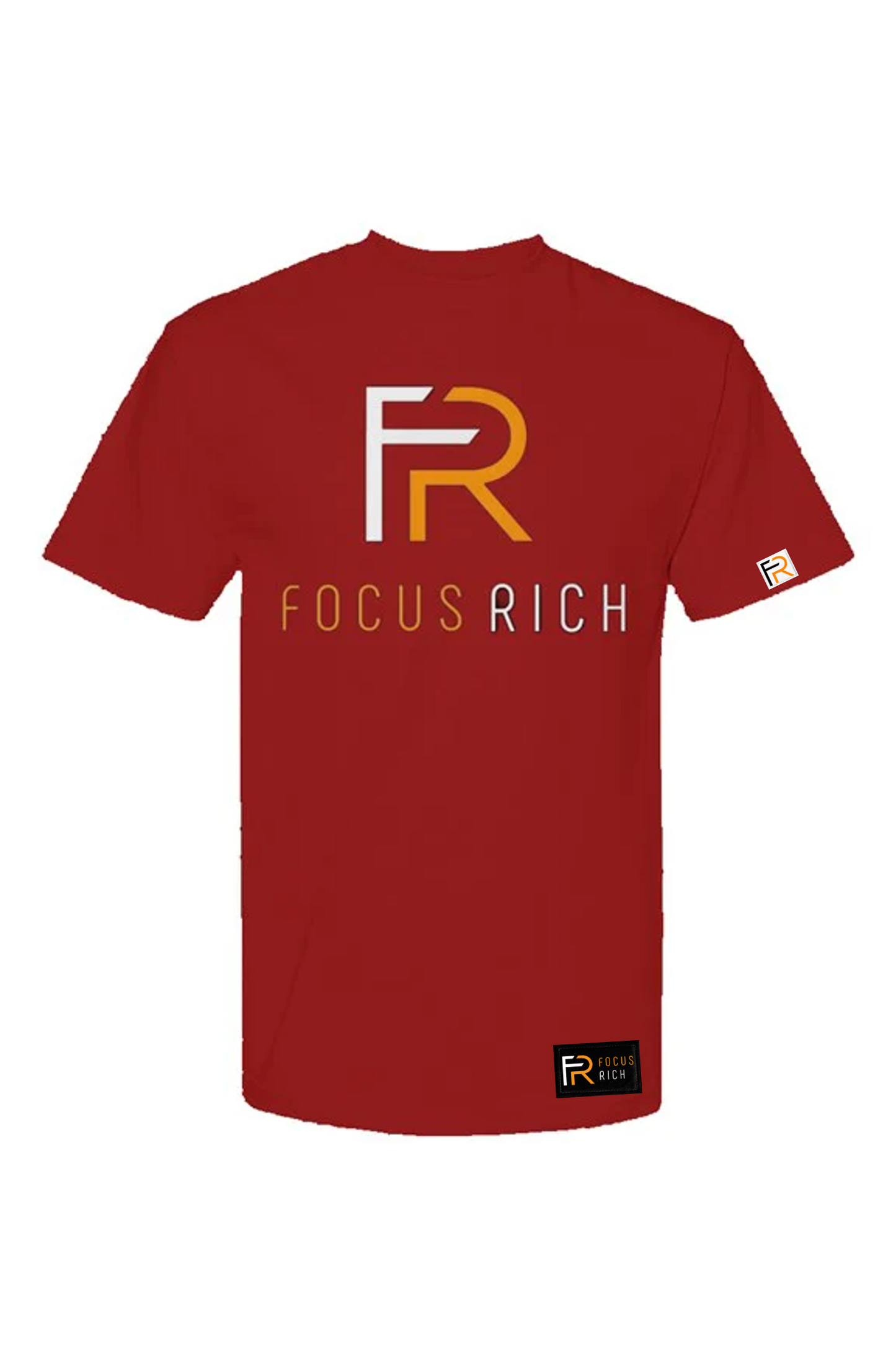 FOCUS RICH STACKED LOGO T-SHIRT (RED)