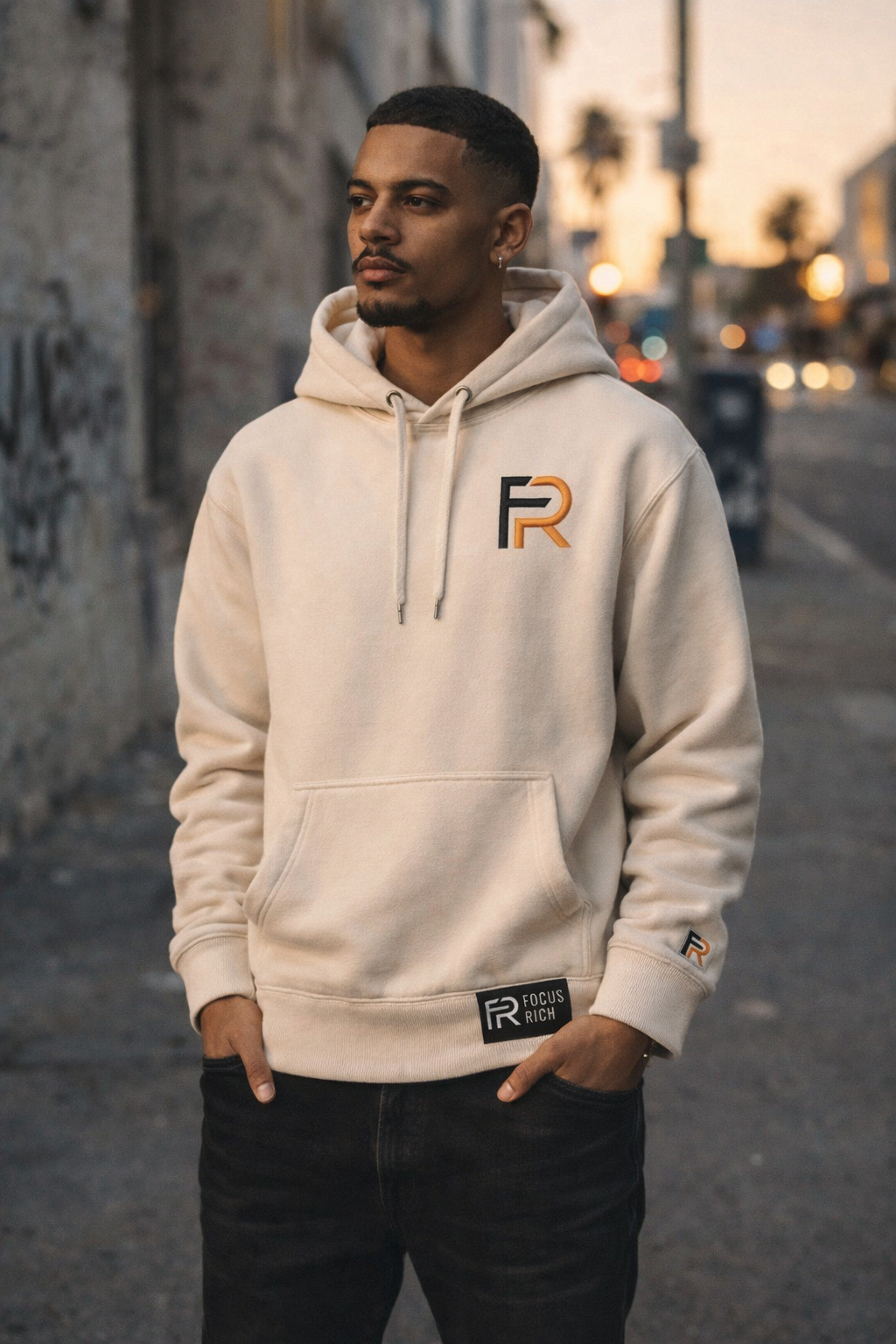 FR Minimal Hoodie (bone)